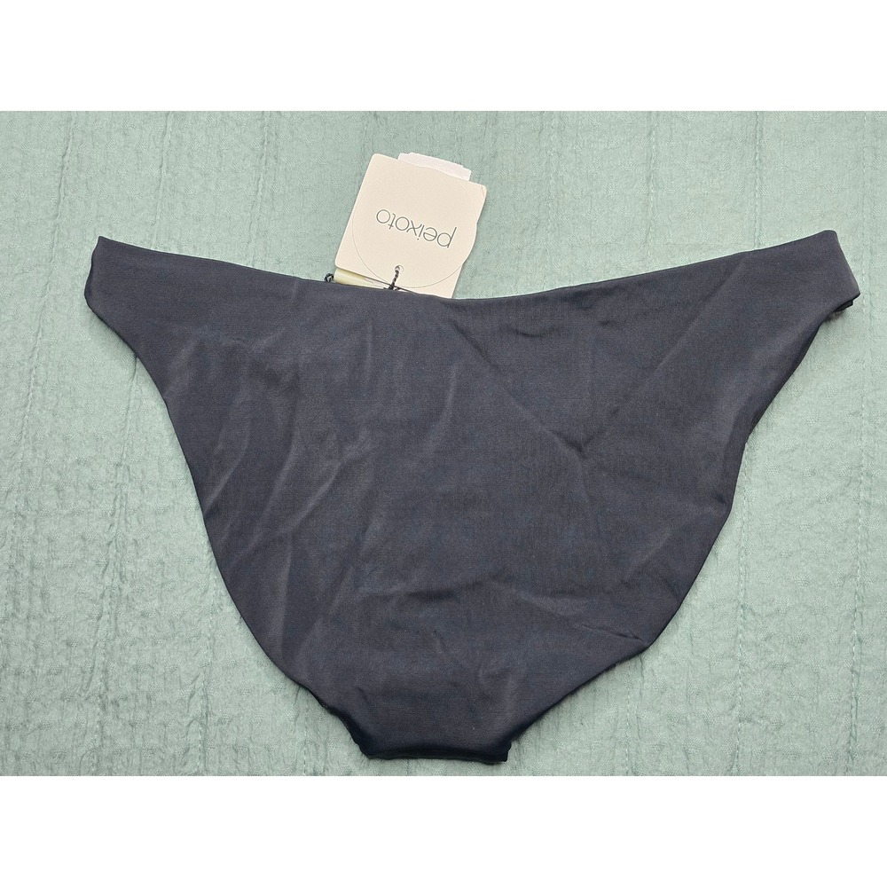 NWT Peixoto Bella Full Bikini Bottom Black Women Size S 1211F - Picture 2 of 7